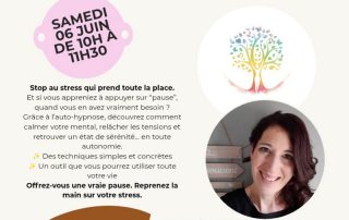 Atelier d'autohypnose du 6 juin 2026